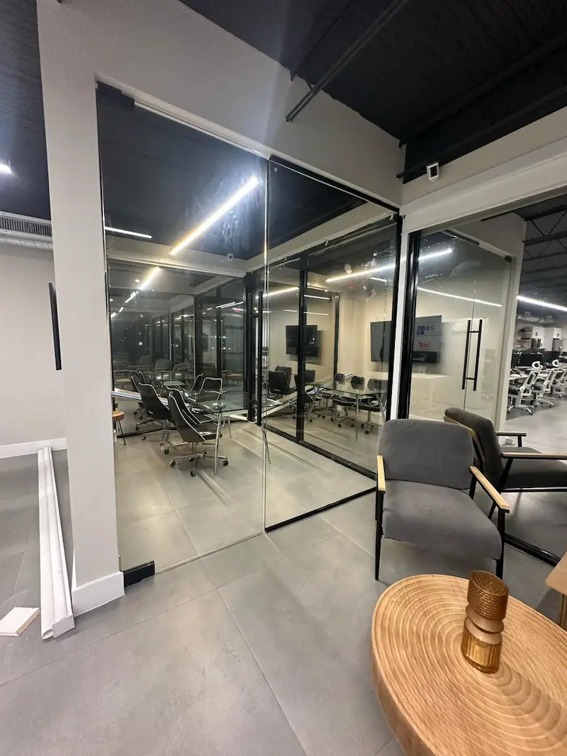 Office renovation glass system in Boynton Beach FL